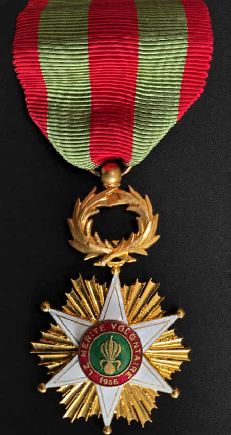 The Croix du Mérite Volontaire medal